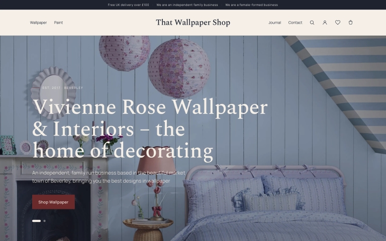 The That Wallpaper Shop storefront