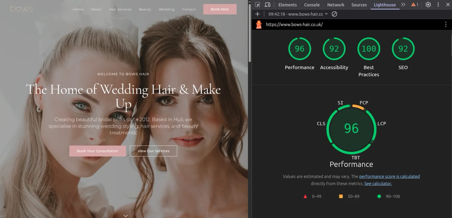 Bows Hair — 95+ Lighthouse, £20/month